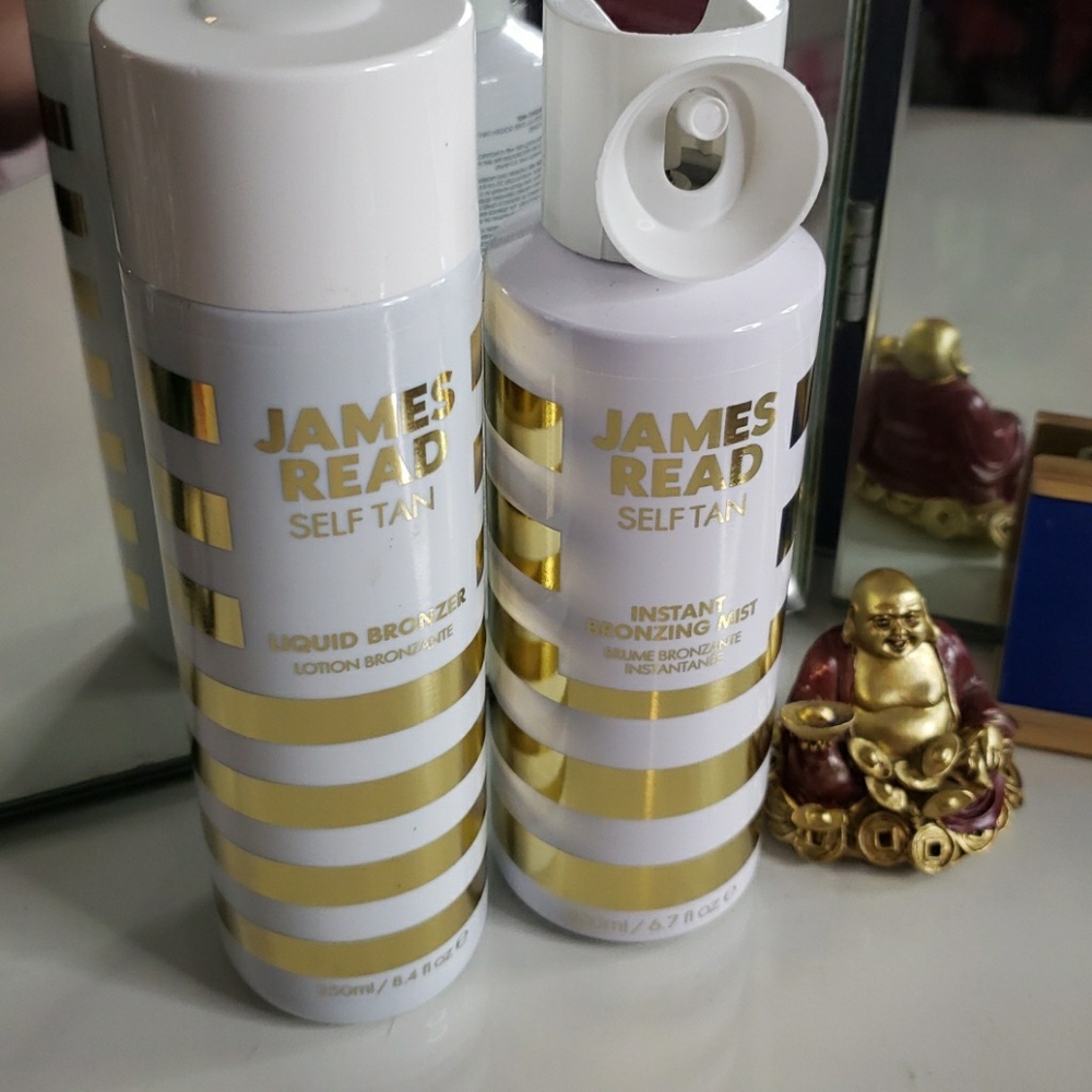 James Read self tanning mist and bronzer